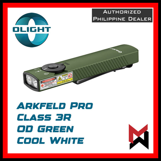 Olight Arkfeld Pro - OD Green - Class 3R Green Laser + White LED Flashlight + UV Light