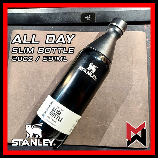 Stanley - All Day Slim Bottle - Black - 20oz / 581ml - Double Wall Vacuum Insulation