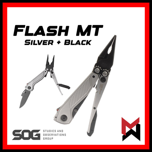 SOG - Flash MT - Silver + Black - EDC Multitool