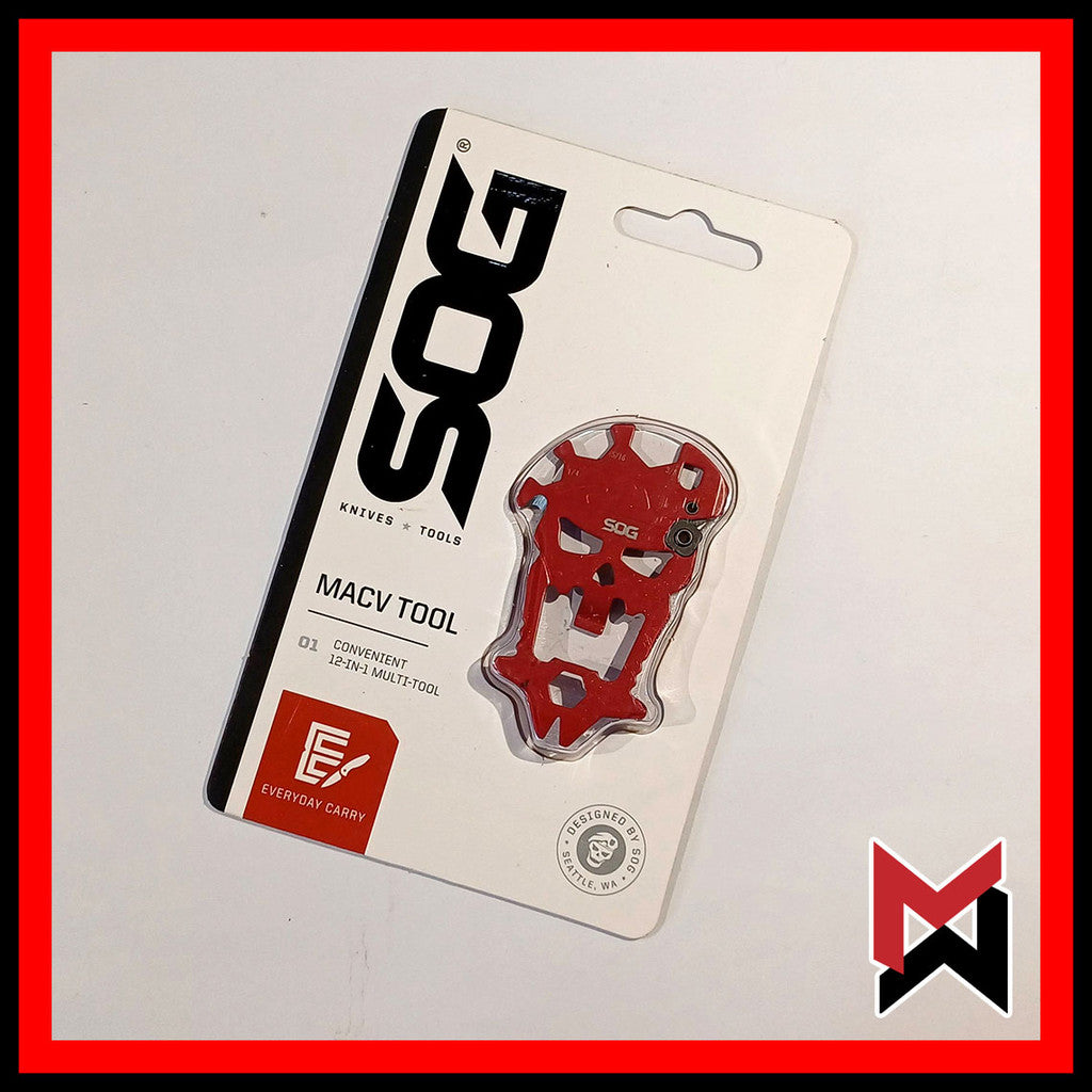 SOG MacV Tool - Red - EDC Multitool