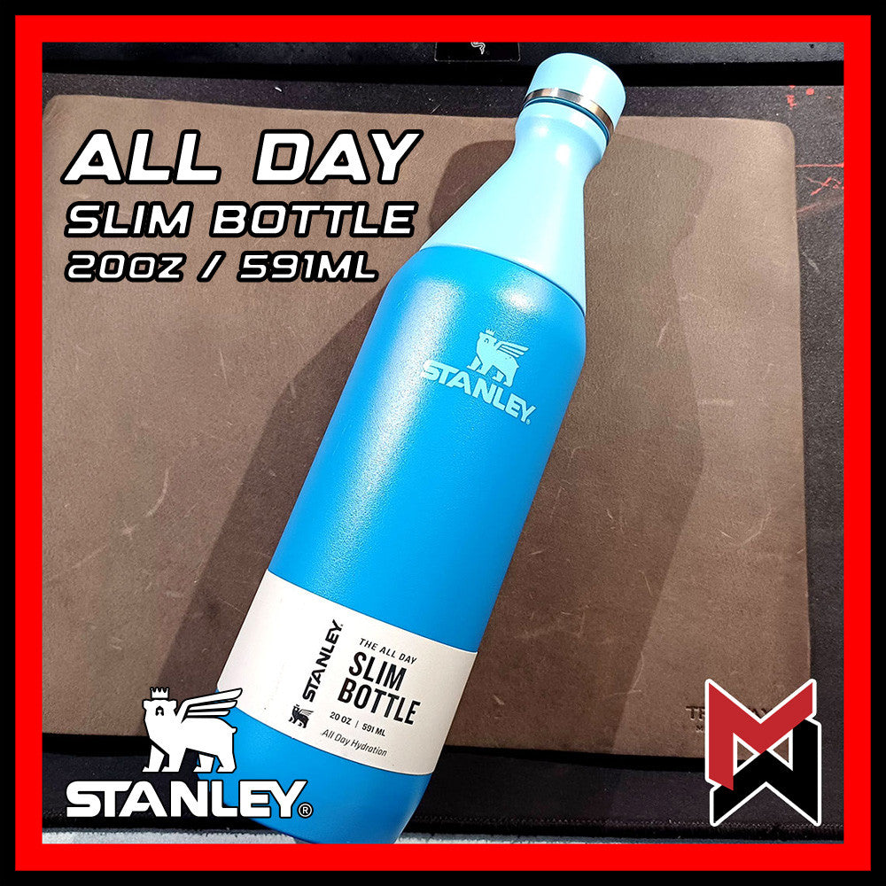 Stanley - All Day Slim Bottle - Azure Blue - 20oz / 581ml - Double Wall Vacuum Insulation