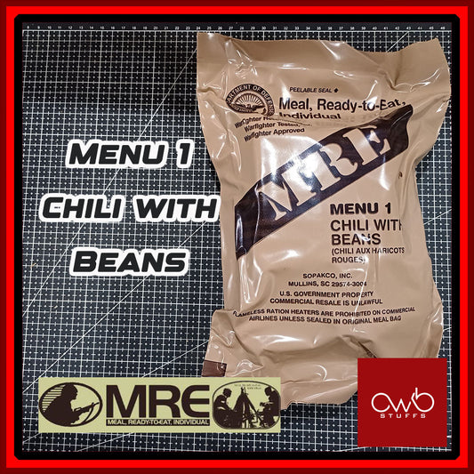 MRE 2024 Inspection Date USA Military Food Meals Ready to Eat - Case A Case B