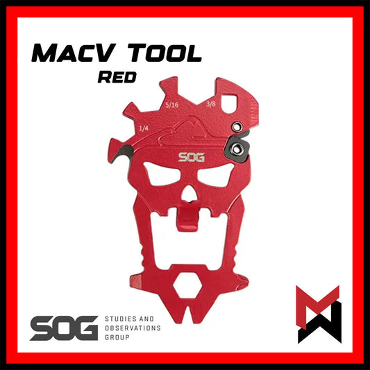 SOG MacV Tool - Red - EDC Multitool