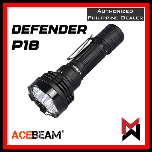 ACEBEAM - Defender P18 - Quad Core Dual Tail Switch LED Flashlight 5000 Lumens