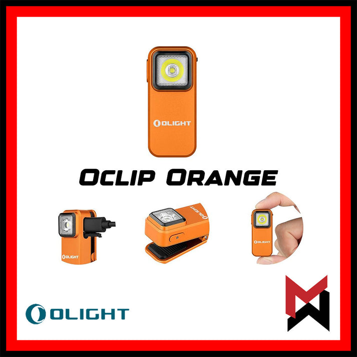 Olight Oclip OD Orange - Led Flashlight – MW Gears and Gadgets