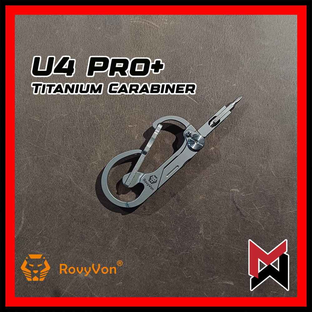 Rovyvon U4 Pro+ Pro Plus Carabiner Multitool - PH0+SL3.5