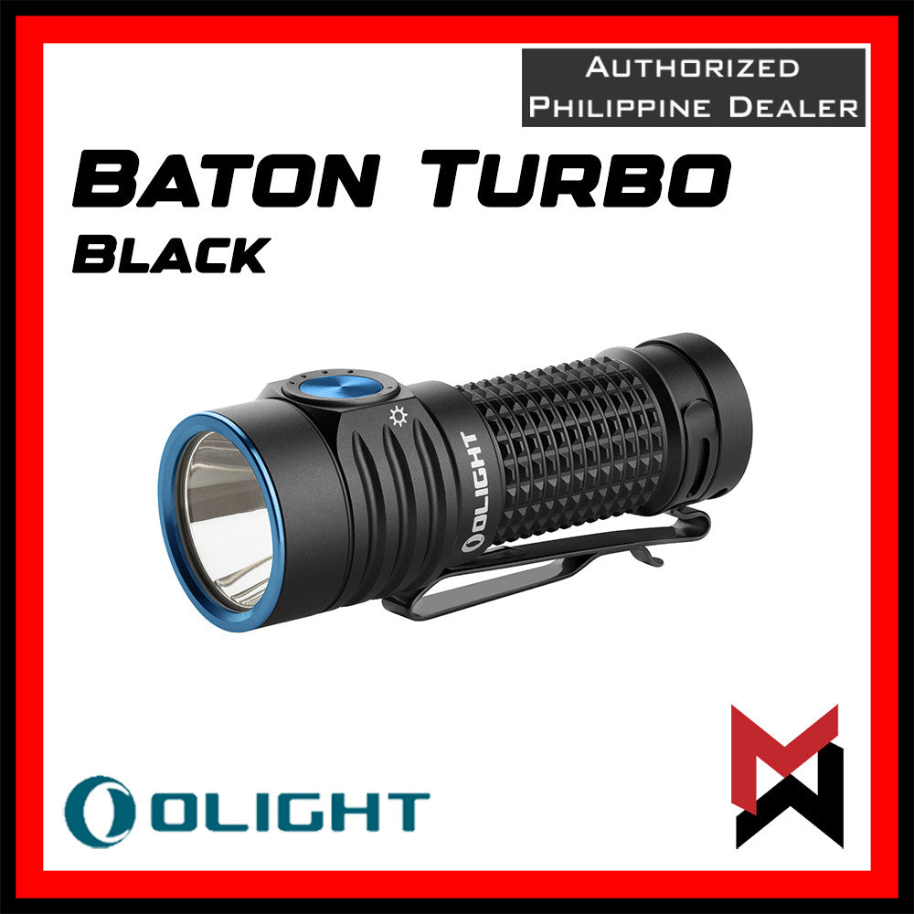 Olight Baton TURBO - Black - 1000 Lumens 510 Meters THROW - LED Flashlight