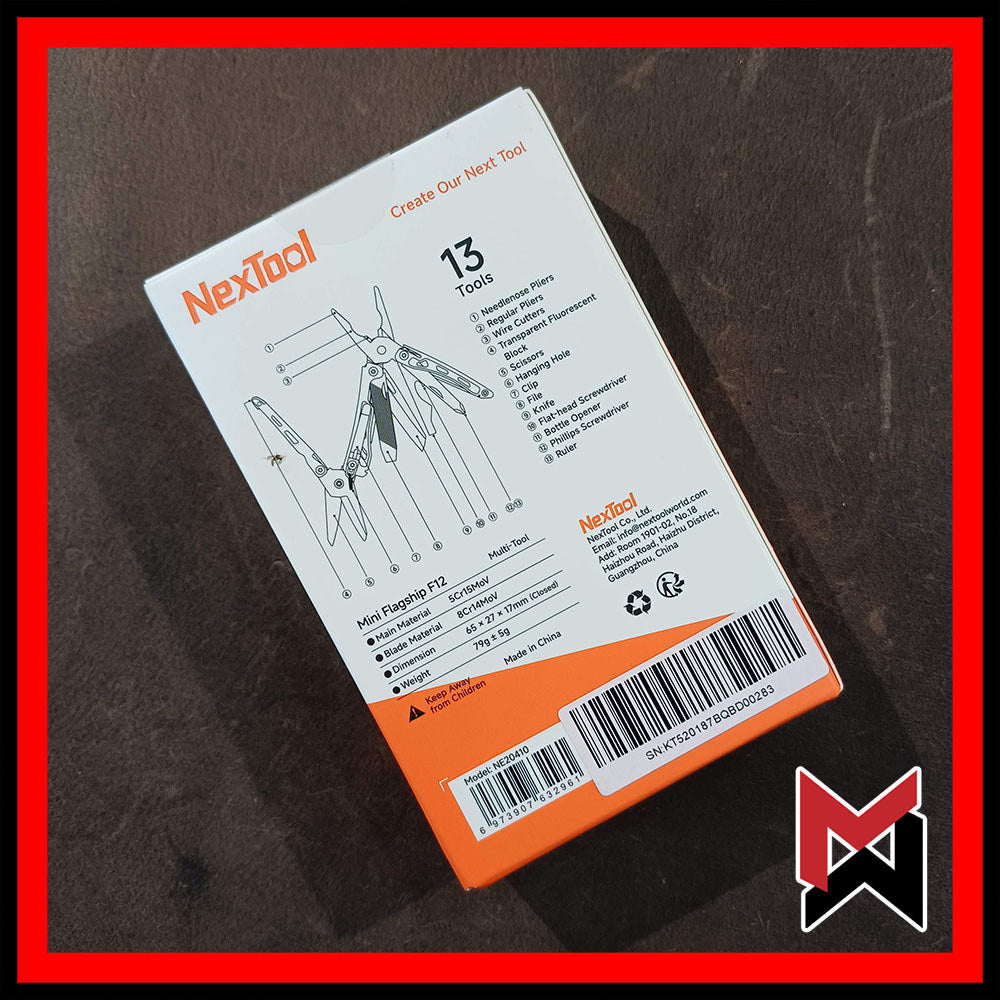 Nextool - F12 Mini Flagship F12 - Silver EDC Multitool NEW VERSION!