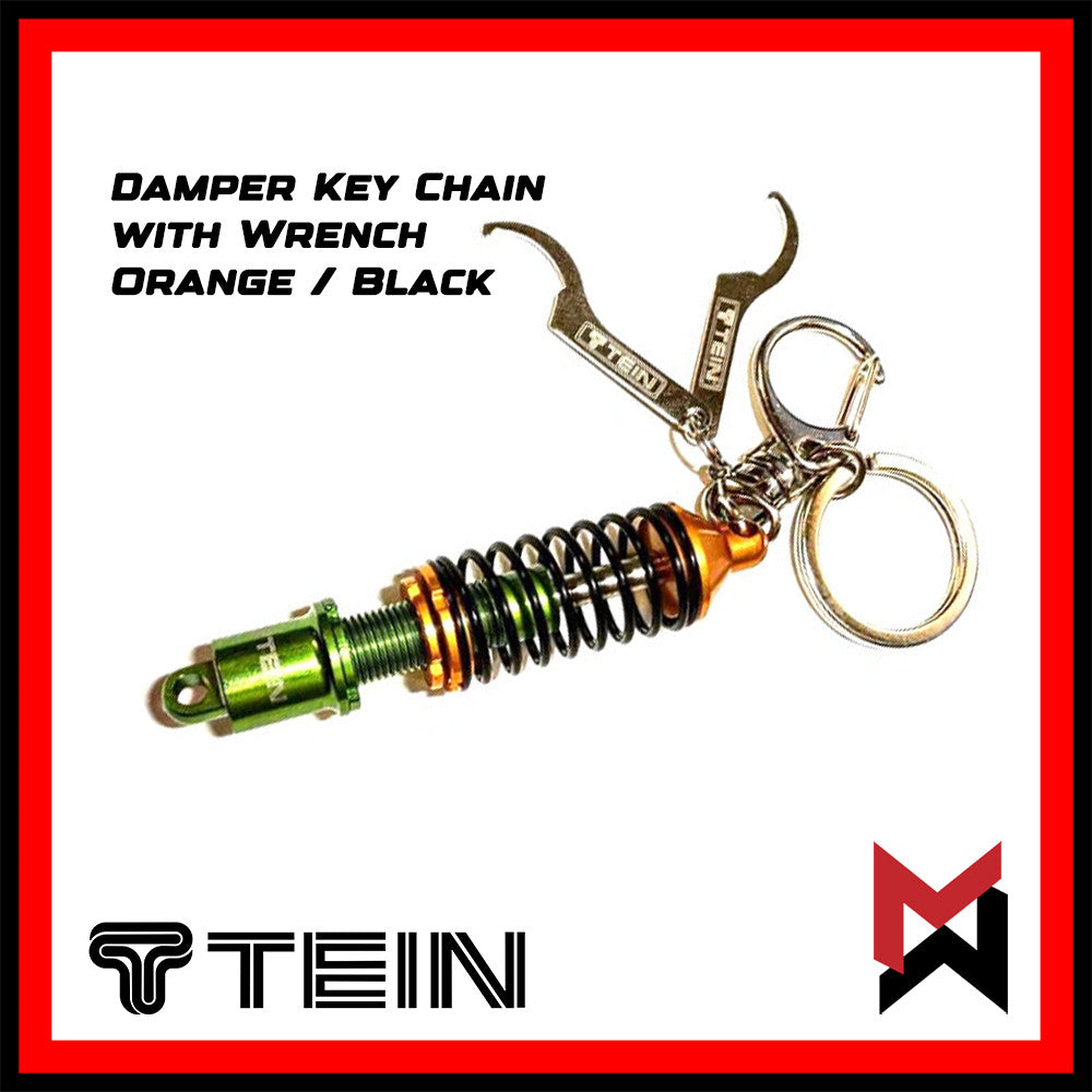 Tein - Damper Keychain with Wrench - Orange/Black