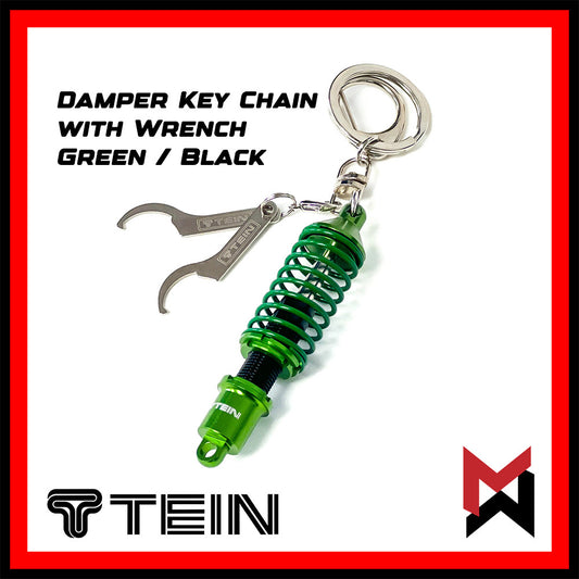 Tein - Damper Keychain with Wrench - Green / Black
