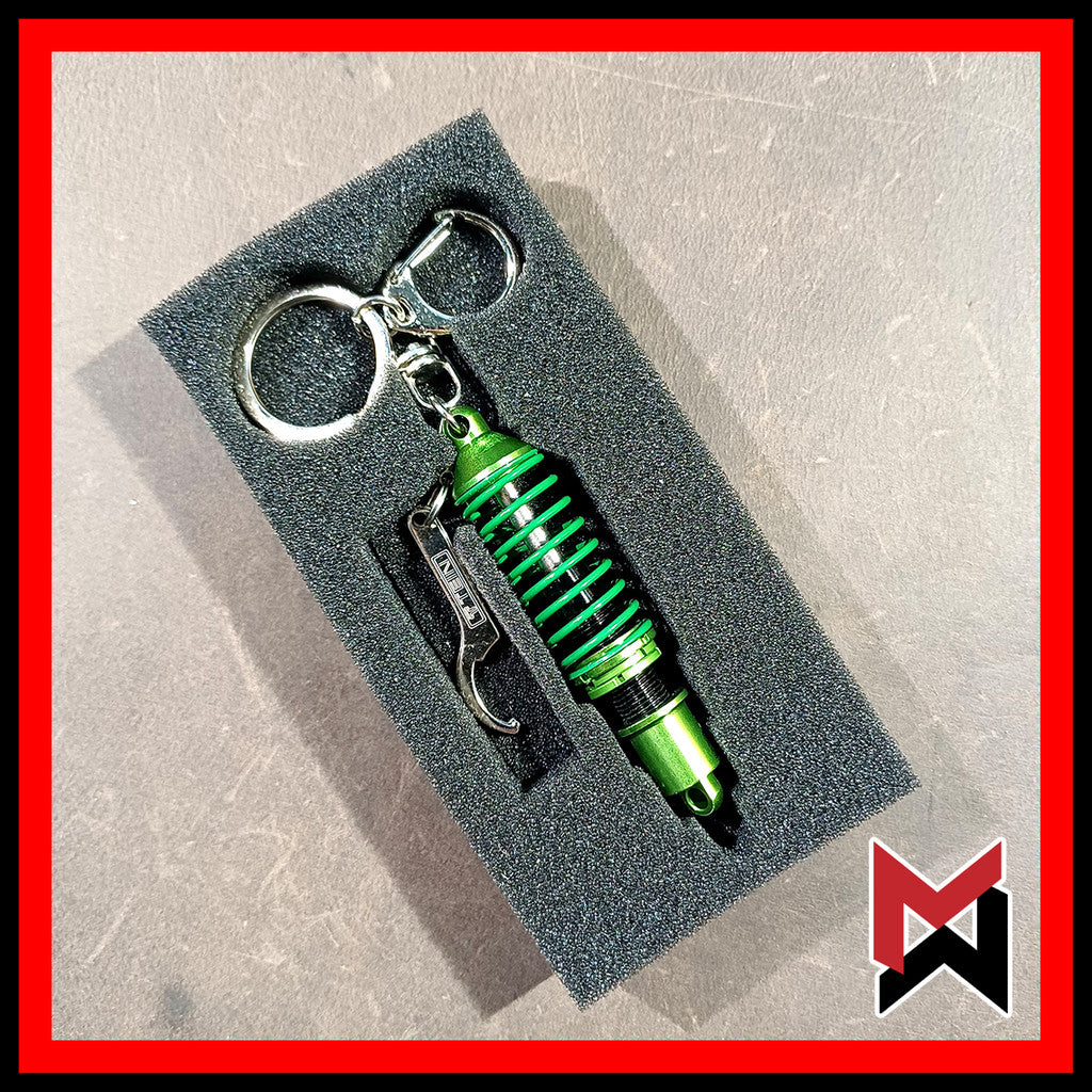 Tein - Damper Keychain with Wrench - Green / Black