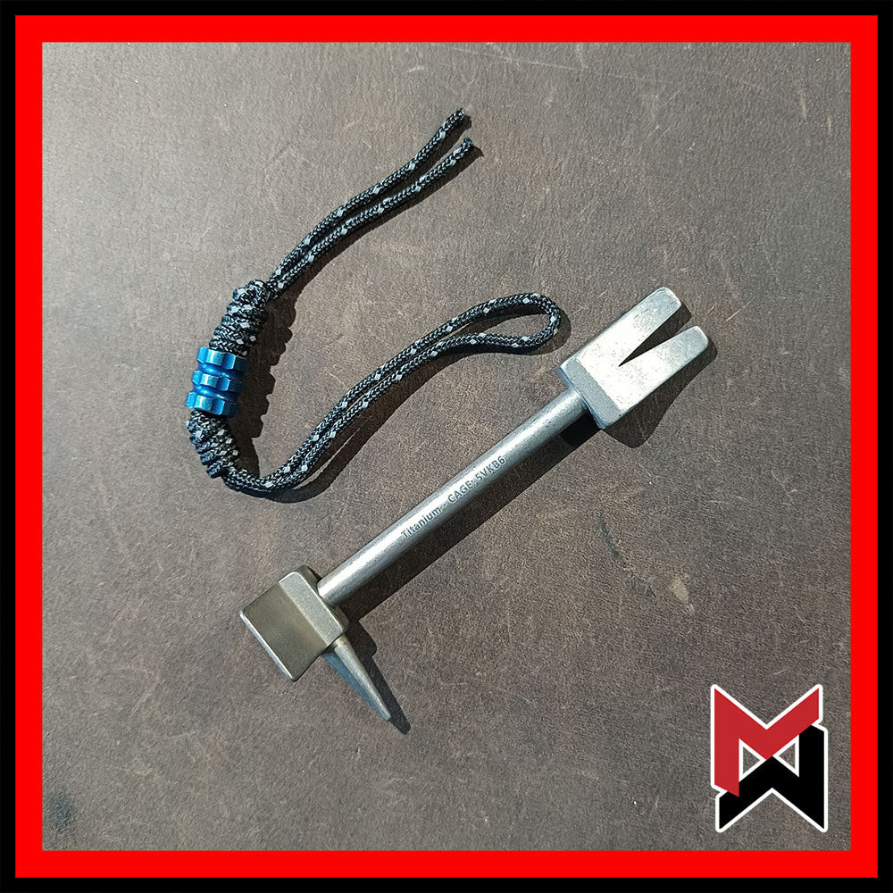 CountyComm  - Ti Titanium Hooligan Prybar - 4"