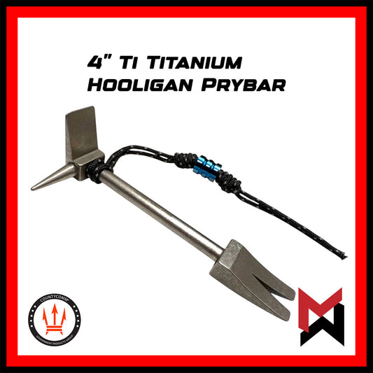CountyComm  - Ti Titanium Hooligan Prybar - 4"