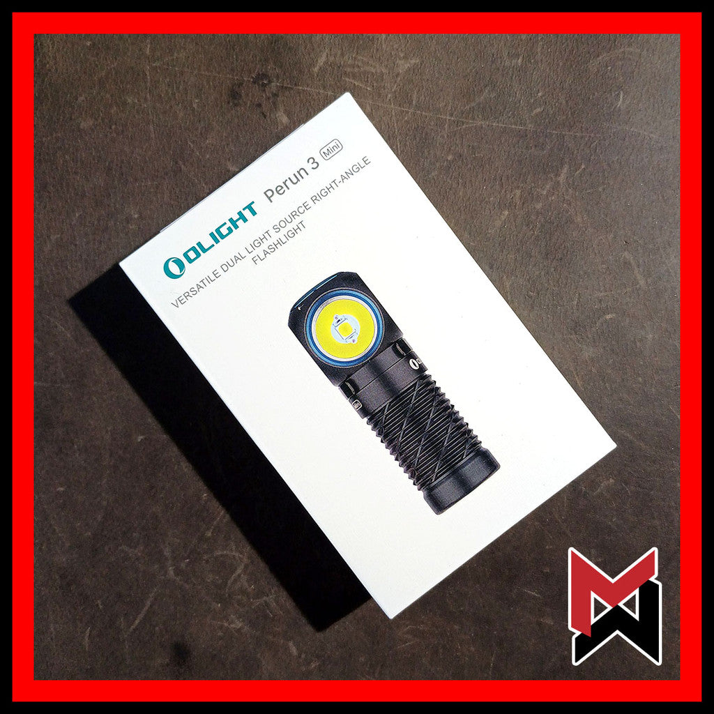 Olight - Perun Mini 3 - Black - LED Headlamp Flashlight - Perun 3 Mini - White / Red Light