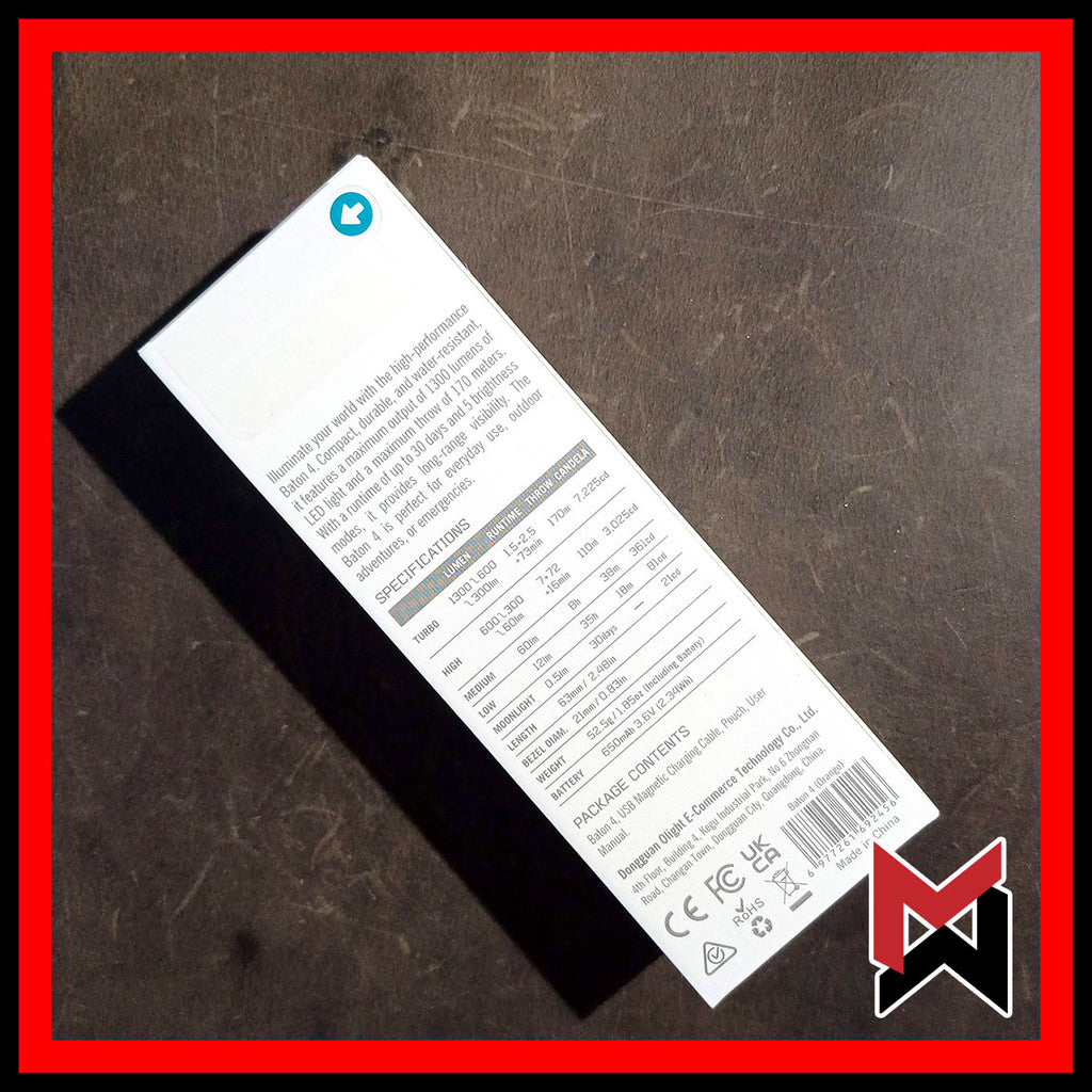 Olight - Baton 4 - Orange - LED Flashlight