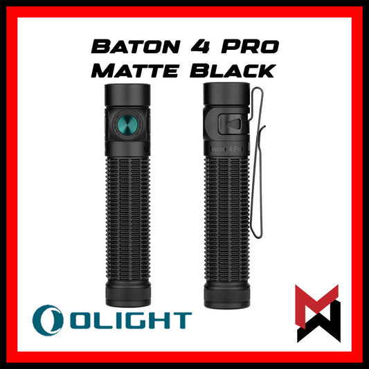 Olight - Baton 4 Pro - Matte Black - EDC Flashlight - 1600 Lumens USB-C - LED Flashlight