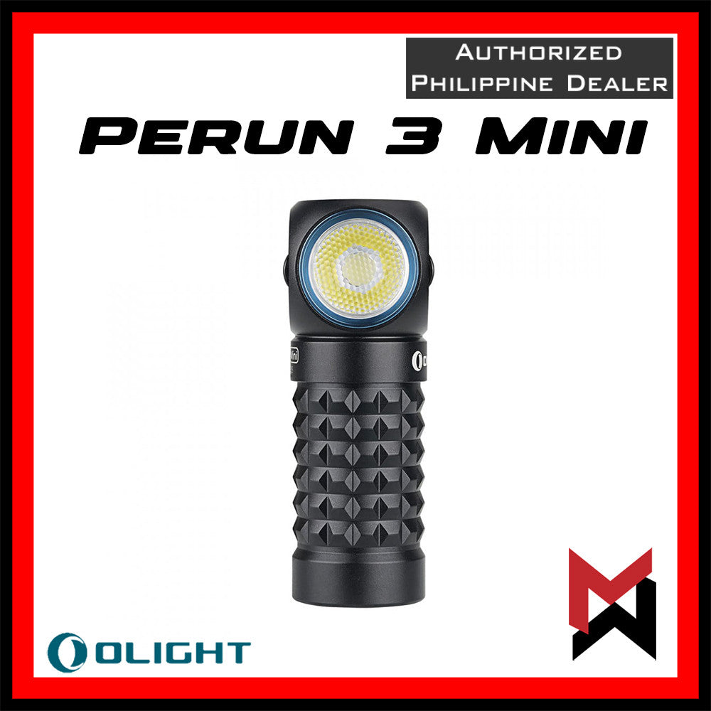 Olight - Perun Mini 3 - Black - LED Headlamp Flashlight - Perun 3 Mini - White / Red Light