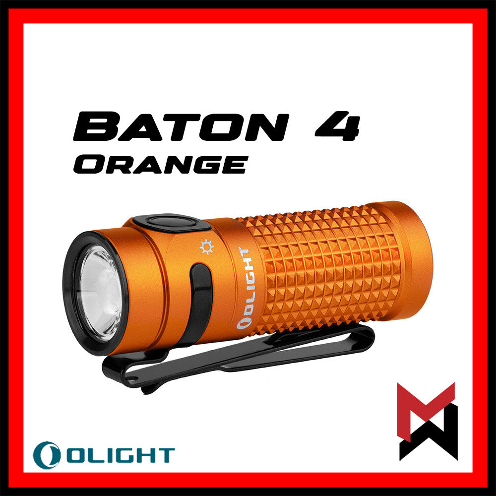Olight - Baton 4 - Orange - LED Flashlight