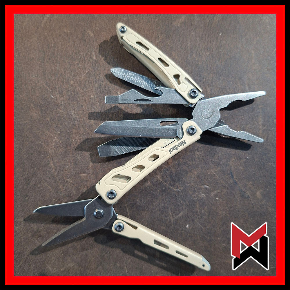 Nextool -  F12 Mini Flagship F12 - Khaki - EDC Keychain Multitool