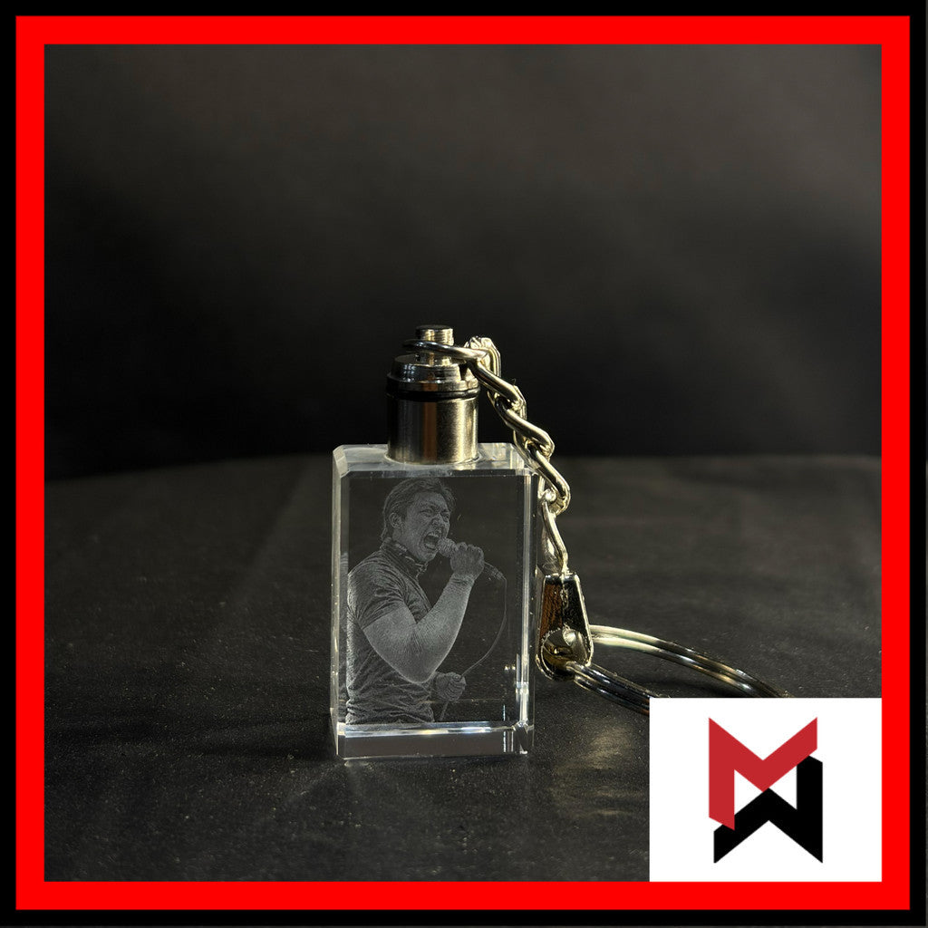 3D Crystal Photo Engraving w/ USB LED Light Base- Personalized Gift on Glass Crystal