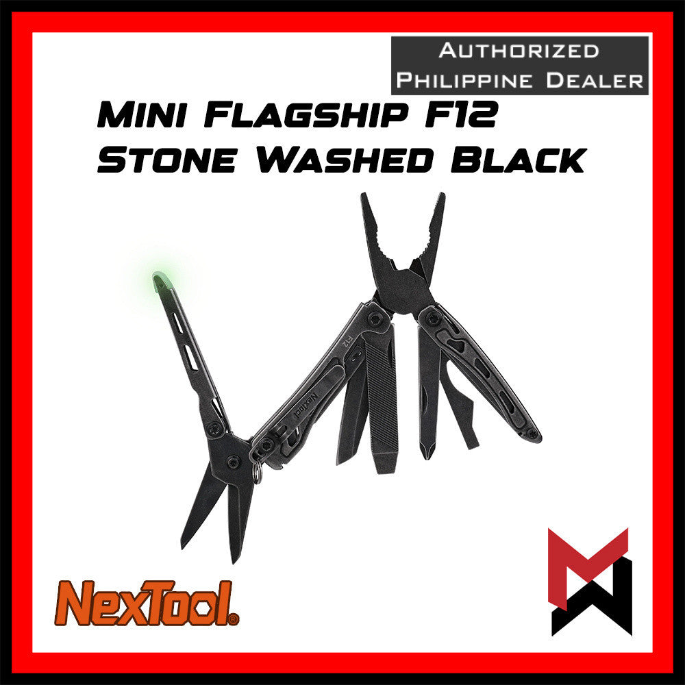 Nextool -  F12 Mini Flagship F12 - Black - EDC Keychain Multitool
