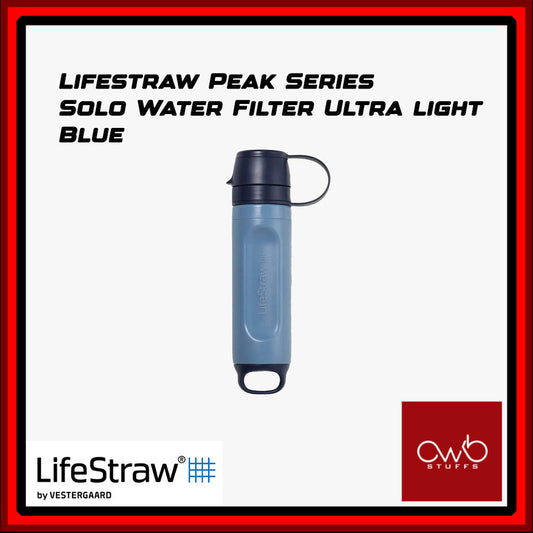 Lifestraw - Peak Series Solo Ultra Light Water Filter - Blue