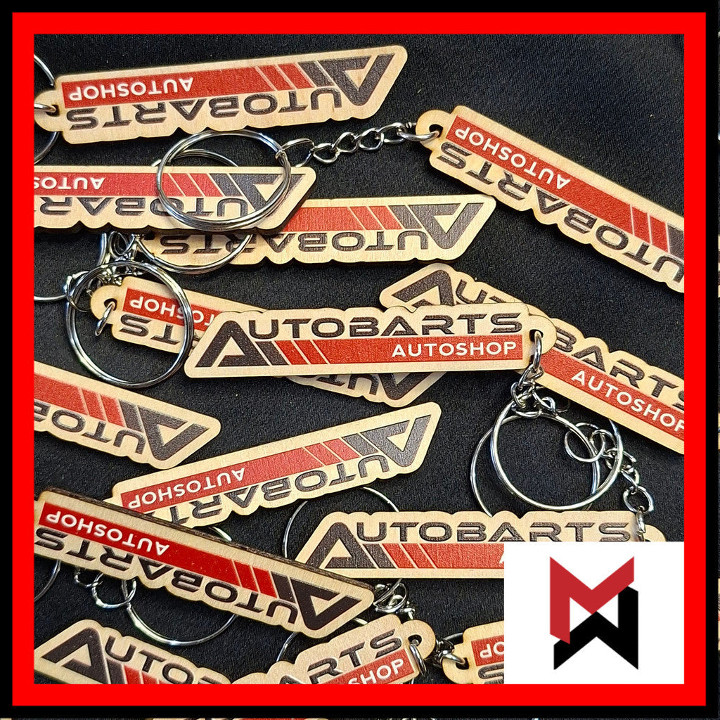 Custom Engraved or UV Printed Keychain Plastic or Wood for Giveaways, Gifts- Key chain, Keychain