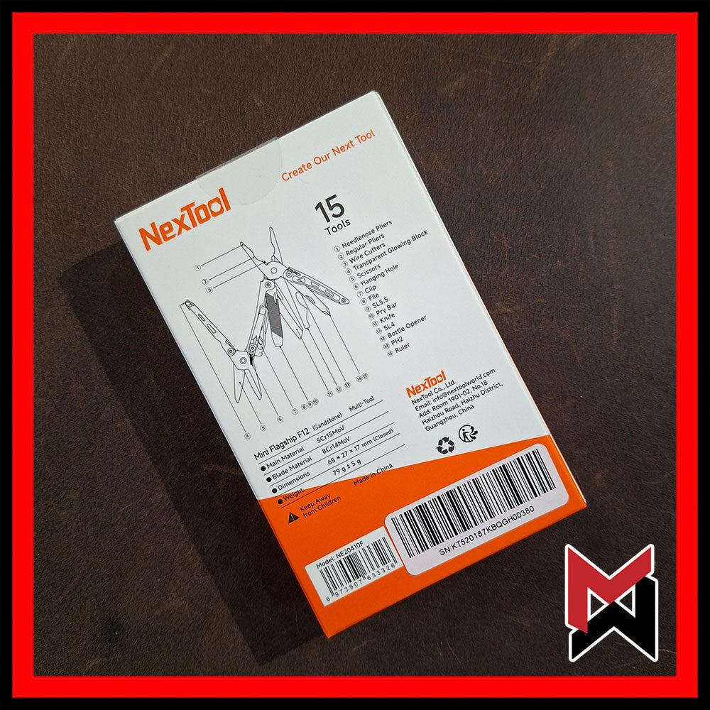 Nextool -  F12 Mini Flagship F12 - Khaki - EDC Keychain Multitool