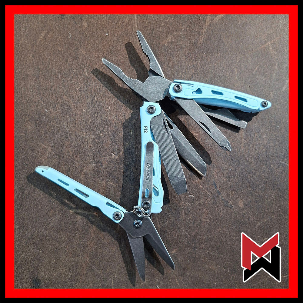 Nextool -  F12 Mini Flagship F12 - Blue - EDC Keychain Multitool