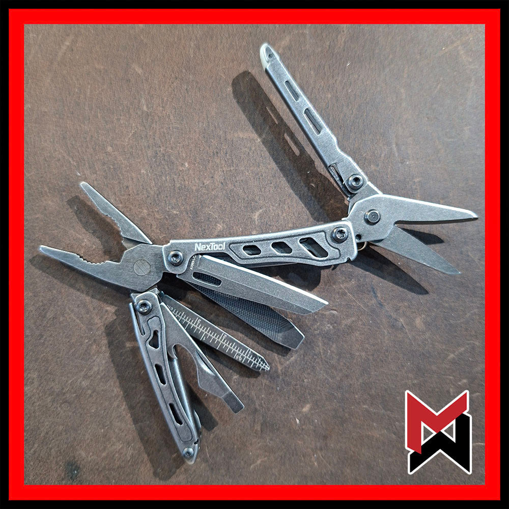 Nextool -  F12 Mini Flagship F12 - Black - EDC Keychain Multitool